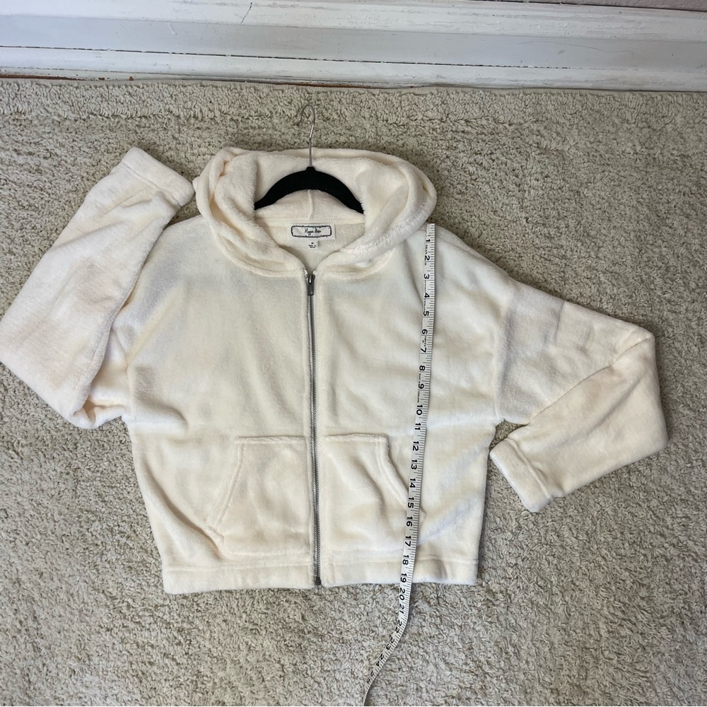 Hippie Rose Soft Cream Fleece Jacket - Picture 6 of 7